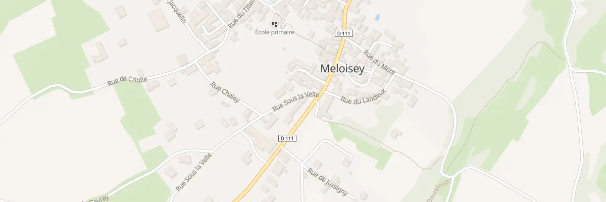 Plan du 1 Rue sous la Velle à Meloisey