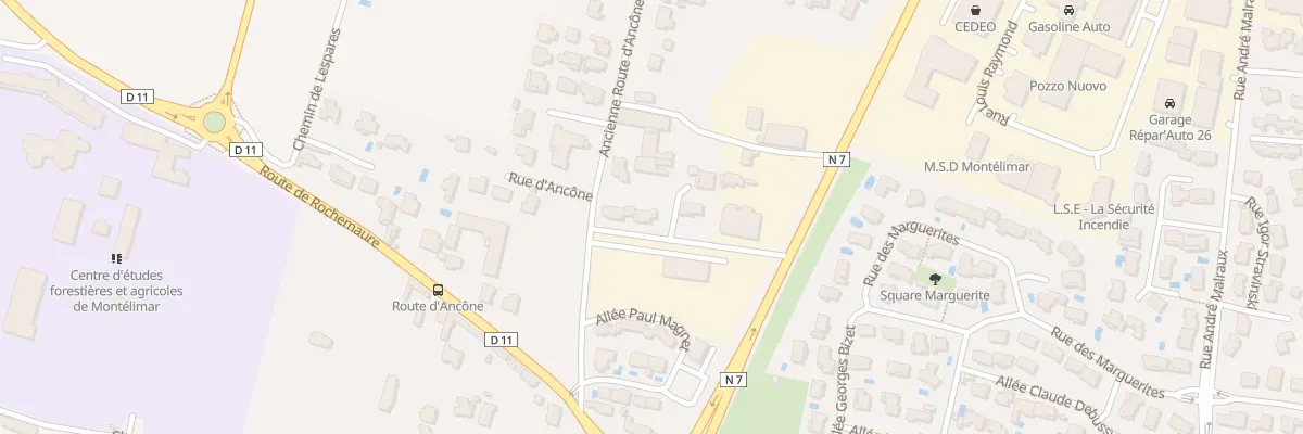 Plan du 16 Rue d’Ancone à Montélimar