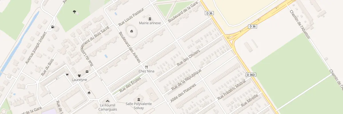 Plan du 26 Rue des Oliviers Salin à Arles