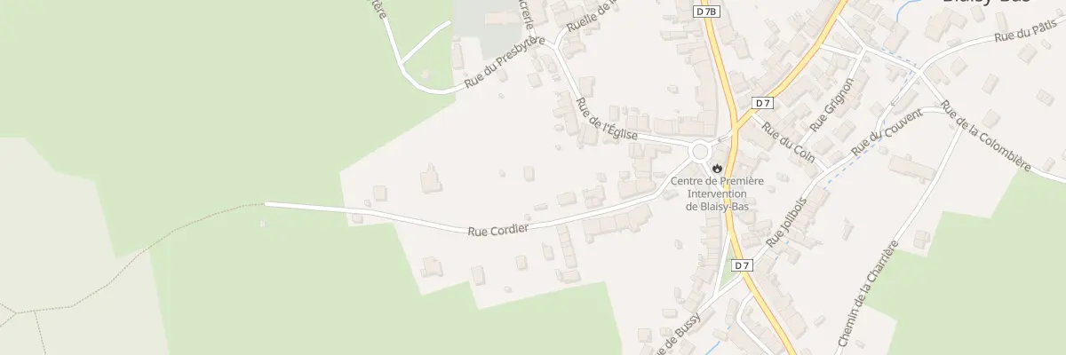 Plan du 10 Rue Cordier à Blaisy-Bas
