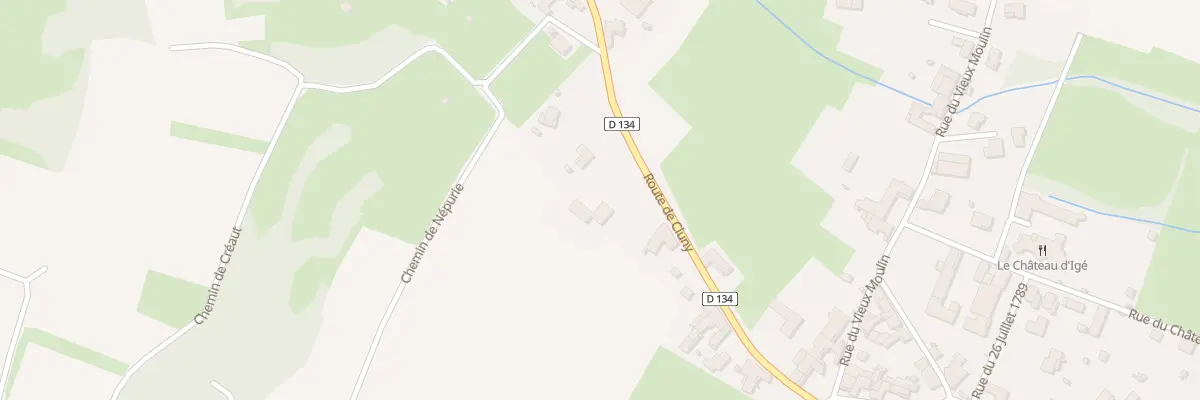 Plan du 247 Rte de Cluny à Igé