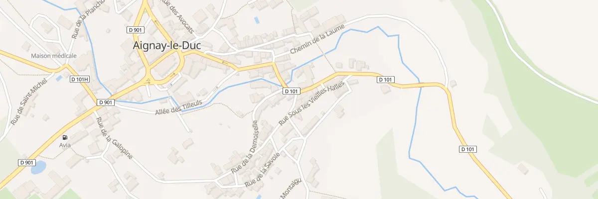 Plan du 1 Rle des Tisserands à Aignay-le-Duc
