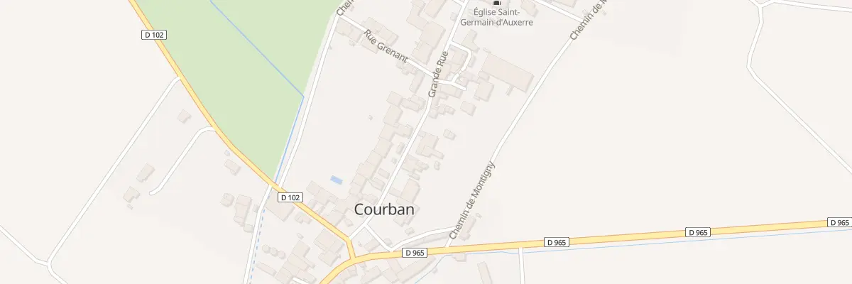Plan du 8 Grande Rue à Courban