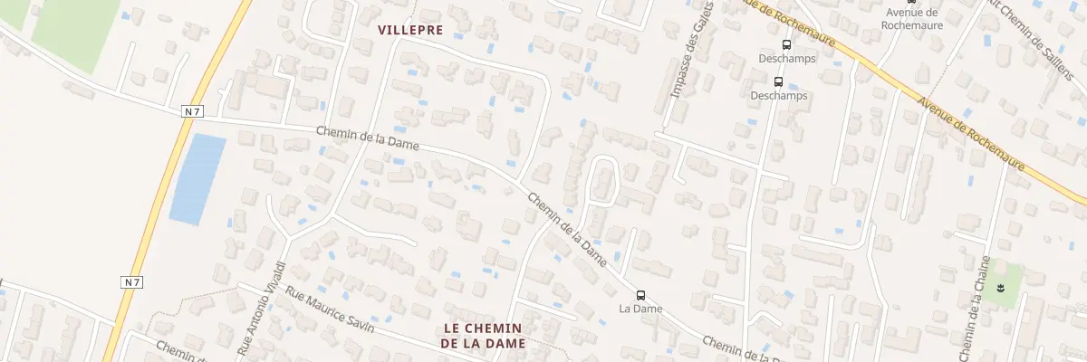 Plan du 2 All des Sylphides à Montélimar