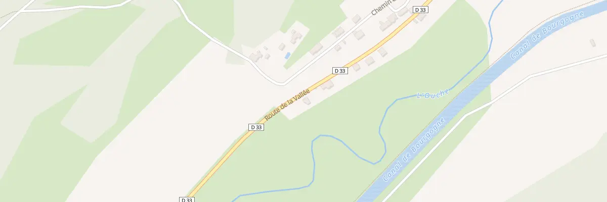 Plan du 43 Rte de la Vallée à Saint-Victor-sur-Ouche