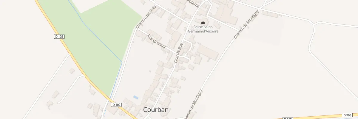 Plan du 14 Grande Rue à Courban