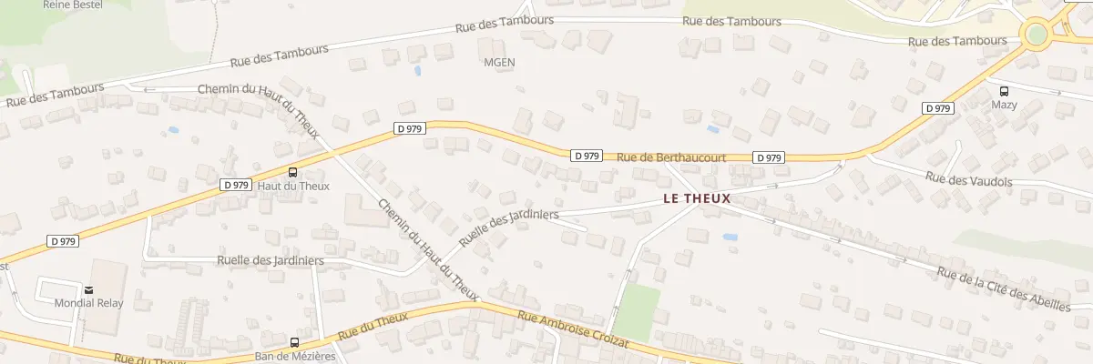 Plan du 54 Rue de Berthaucourt à Charleville-Mézières