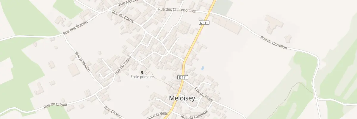 Plan du 3 Rue du Glacis à Meloisey