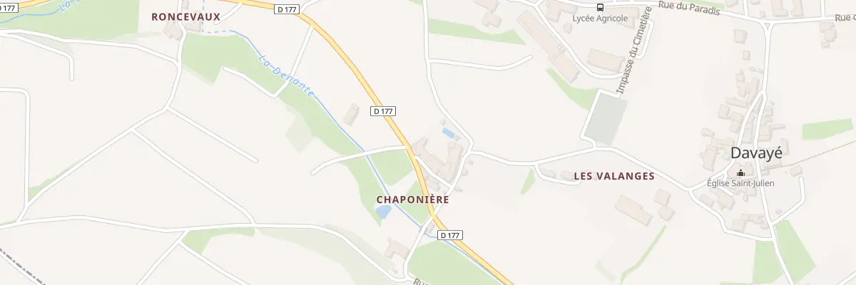 Plan du 52 Rue de Chaponière à Davayé