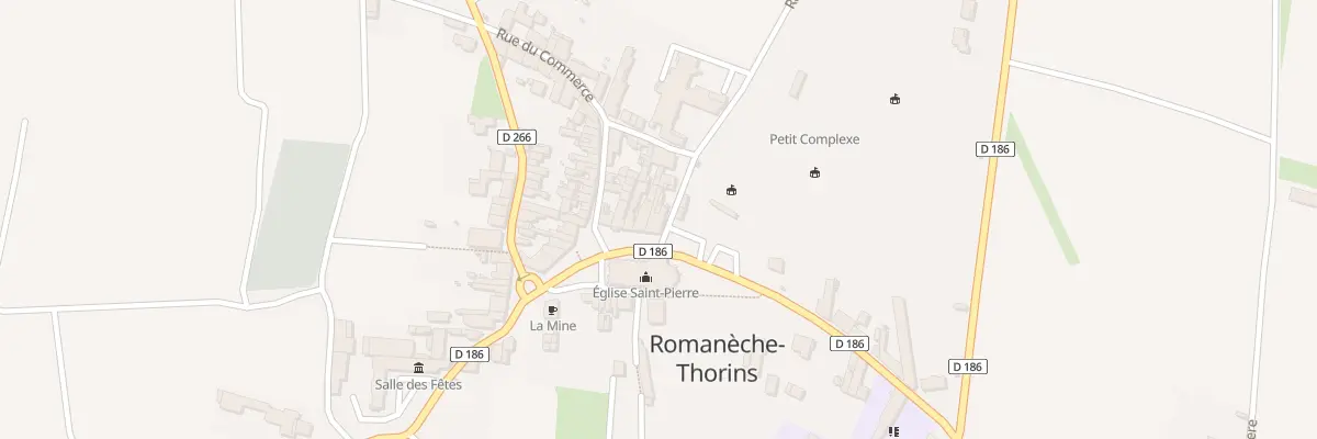 Plan du 1 Pl Benoit Raclet à Romanèche-Thorins