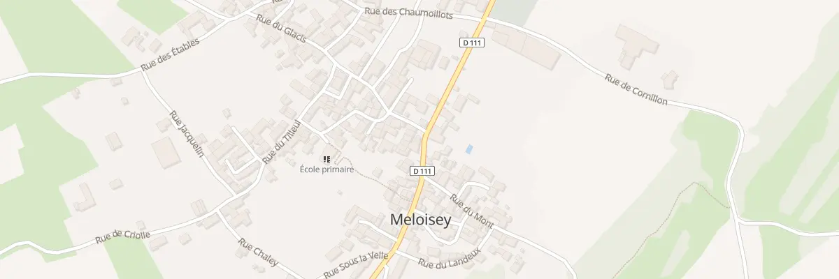 Plan du 25 Rte de Pommard à Meloisey