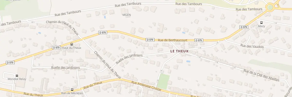Plan du 58 Rue de Berthaucourt à Charleville-Mézières