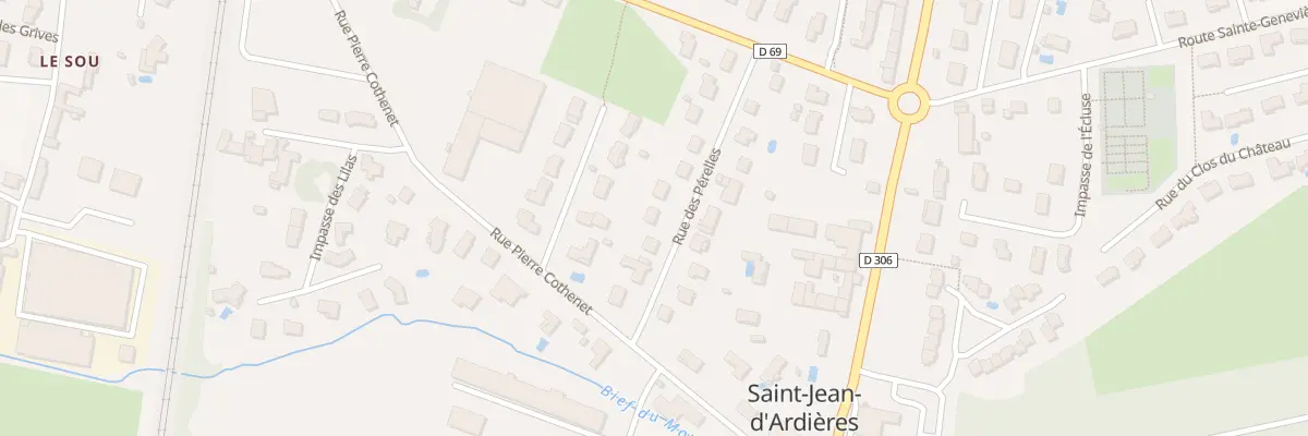 Plan du 13 Rue des Pérelles à Belleville-en-Beaujolais