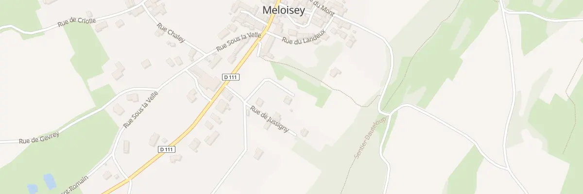 Plan du 1 Rue de Jussigny à Meloisey