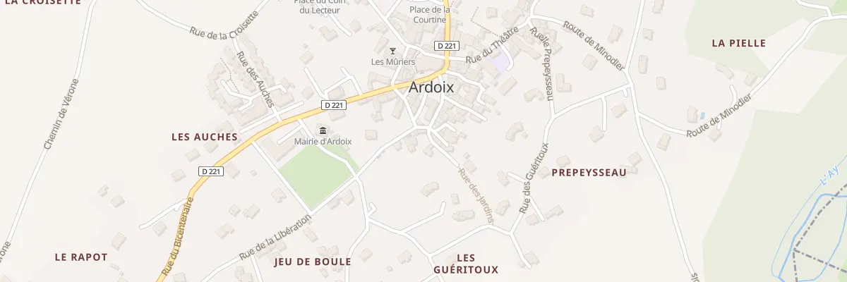 Plan du 2 Rue des Jardins à Ardoix