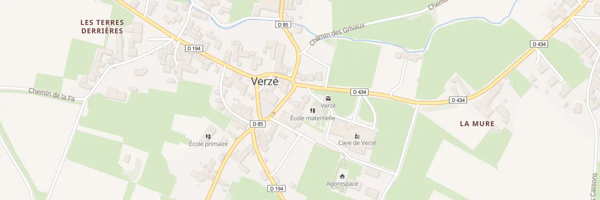 Plan du 10 Rte de Verchizeuil à Verzé