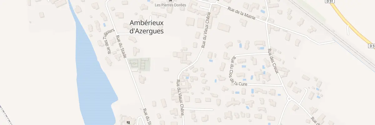 Plan du 176 Rue du Vieux Chêne à Ambérieux