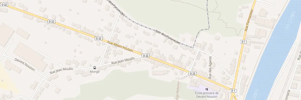 Plan du 64 Rue Albert Poulain à Nouzonville