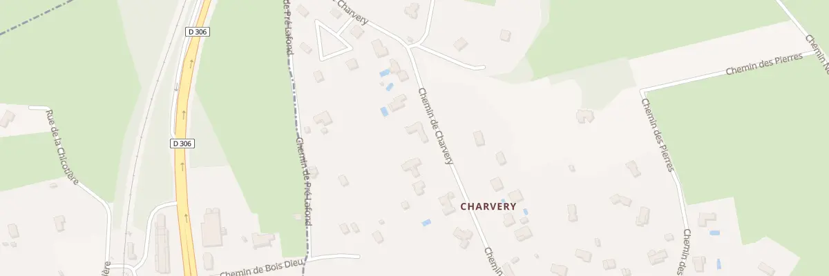Plan du 26 Che de Charvery à Lissieu