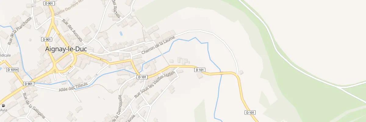 Plan du 5 Rue du Vau à Aignay-le-Duc