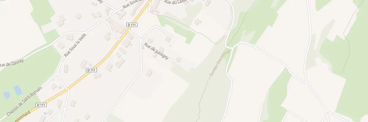 Plan du 3C Rue de Jussigny à Meloisey