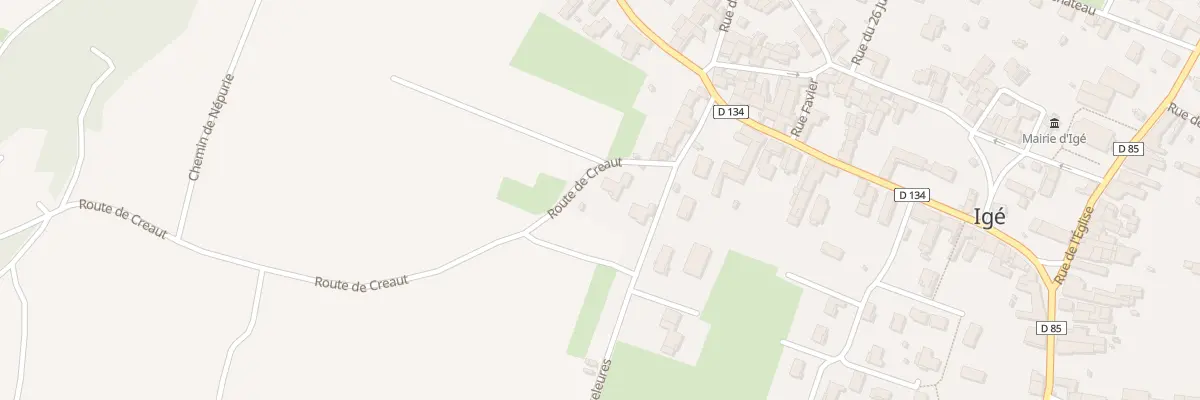 Plan du 105 Rte de Creaut à Igé