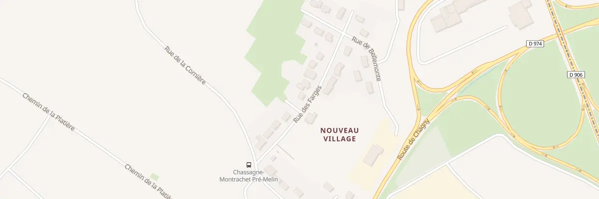 Plan du 9 Rue des Farges à Chassagne-Montrachet