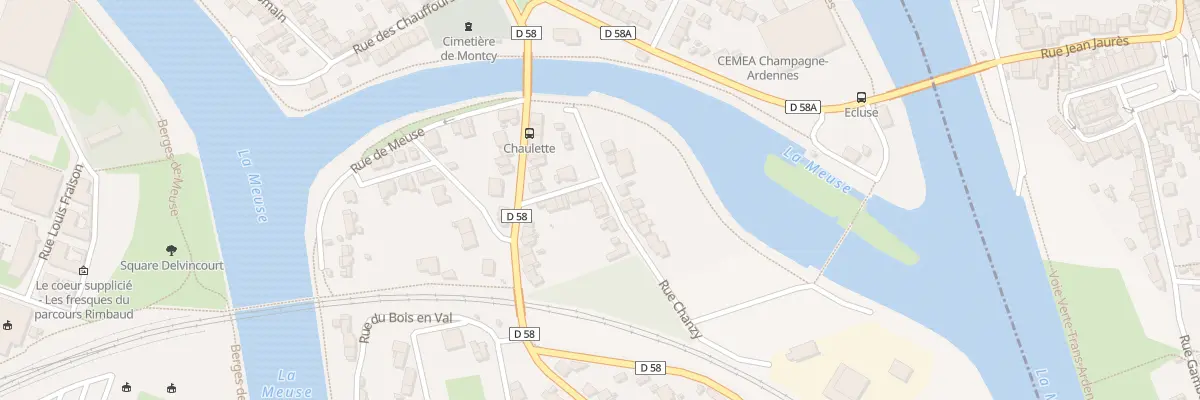 Plan du 10 Rue Chanzy à Charleville-Mézières