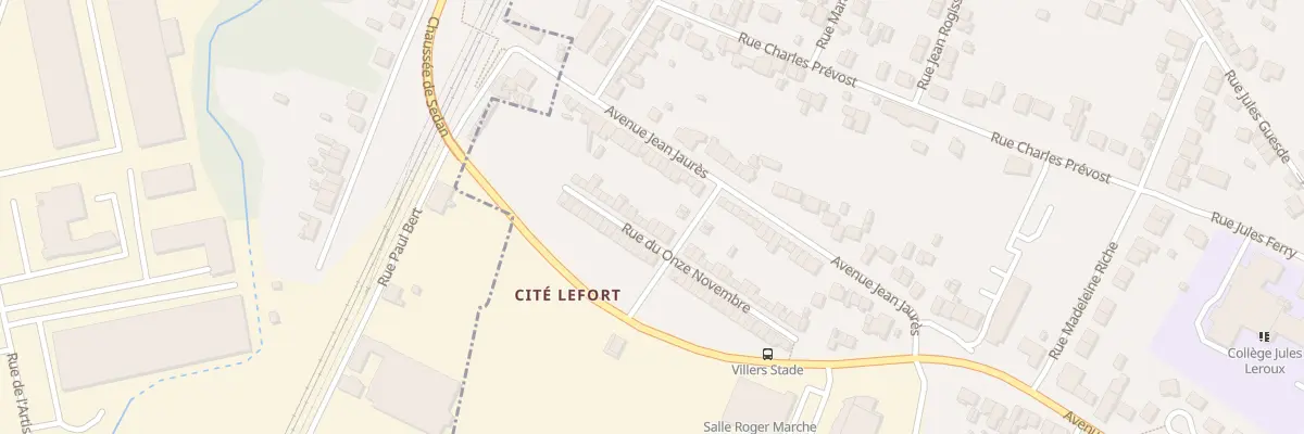 Plan du 22 Rue du Onze Novembre à Villers-Semeuse