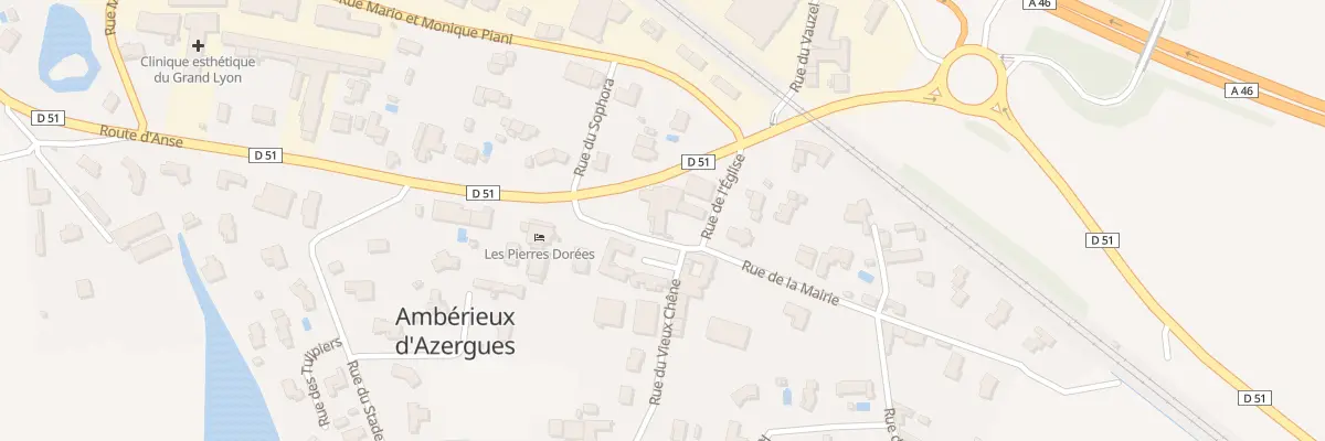 Plan du Bourg à Ambérieux