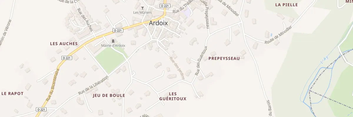 Plan du 55 Rue des Jardins à Ardoix