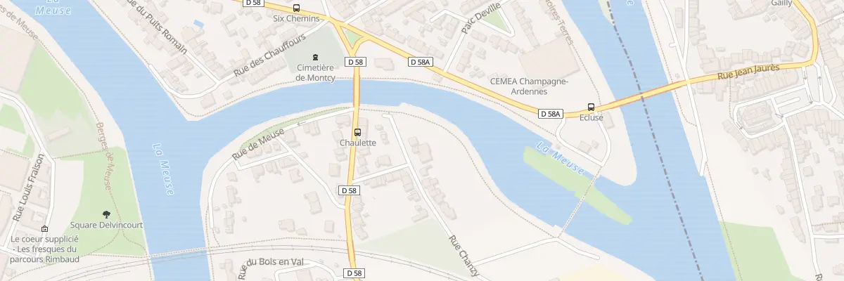 Plan du 3 Rue Chanzy à Charleville-Mézières