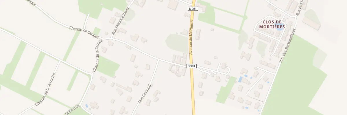 Plan du 42 Av de Mortières à Givry