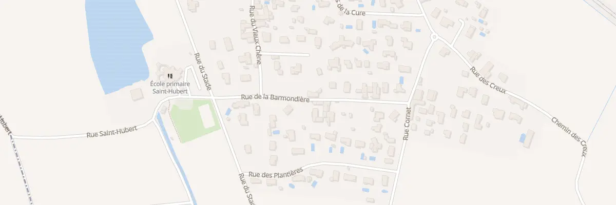 Plan du 128 Rue de la Barmondière à Ambérieux