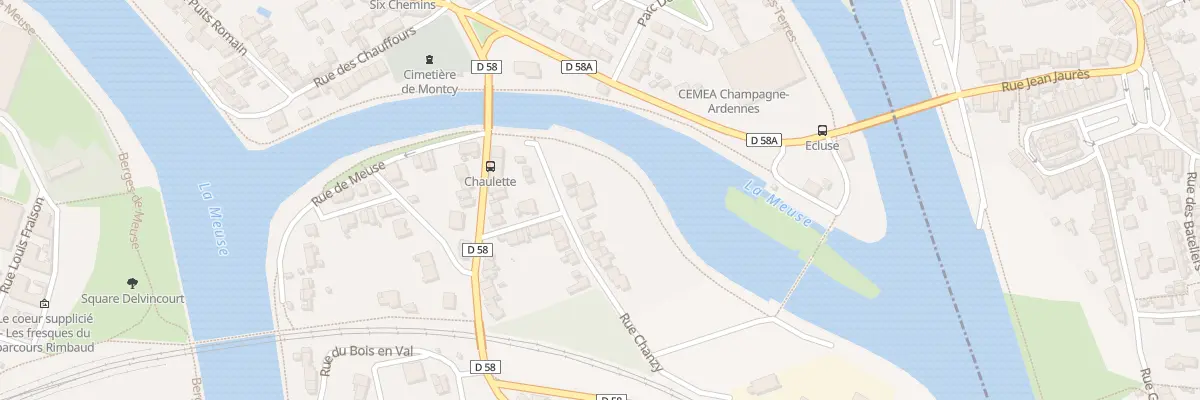 Plan du 3B Rue Chanzy à Charleville-Mézières