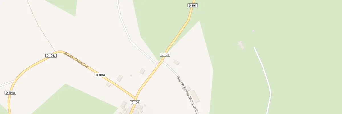 Plan du 1 Rue de Sainte Marguerite à Aubaine
