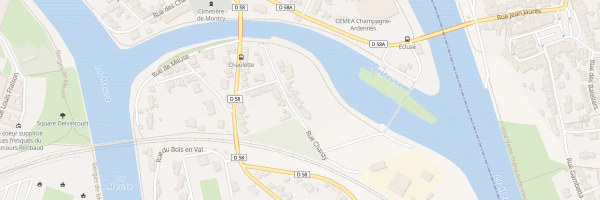 Plan du 11 Rue Chanzy à Charleville-Mézières