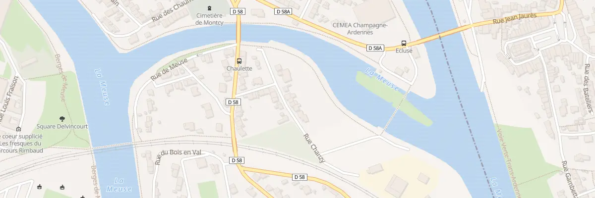 Plan du 9 Rue Chanzy à Charleville-Mézières