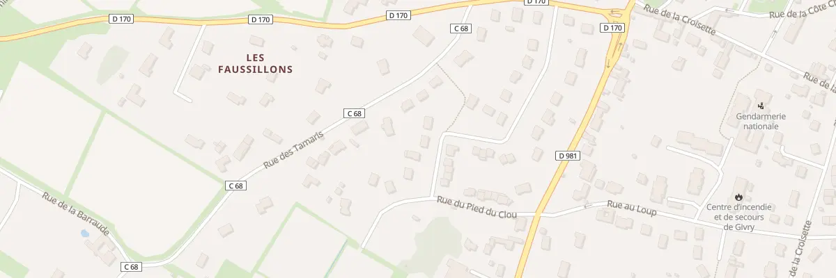 Plan du 20 Rue de Corchevraux à Givry