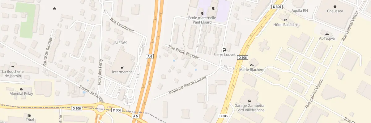 Plan du 65 Rue Emile Bender à Villefranche-sur-Saône