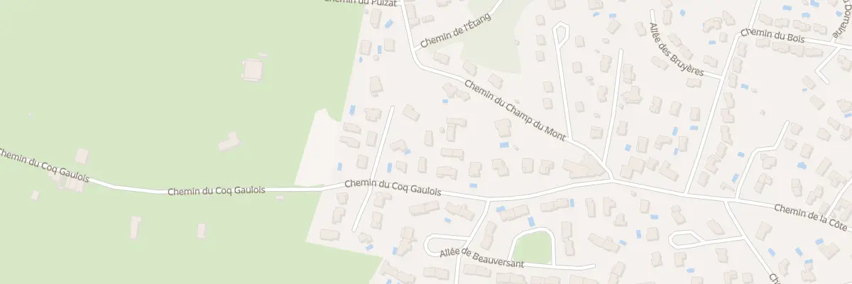 Plan du 12 Che du Coq Gaulois à Brignais