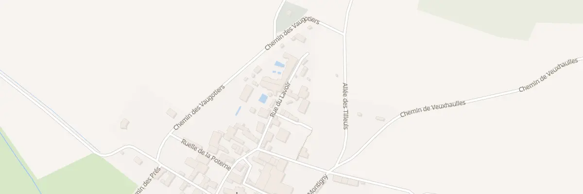 Plan du 6 Rue du Lavoir à Courban