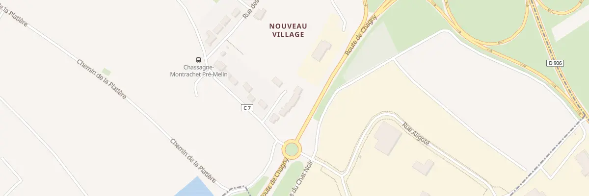 Plan du 9 Rue des Marolles à Chassagne-Montrachet