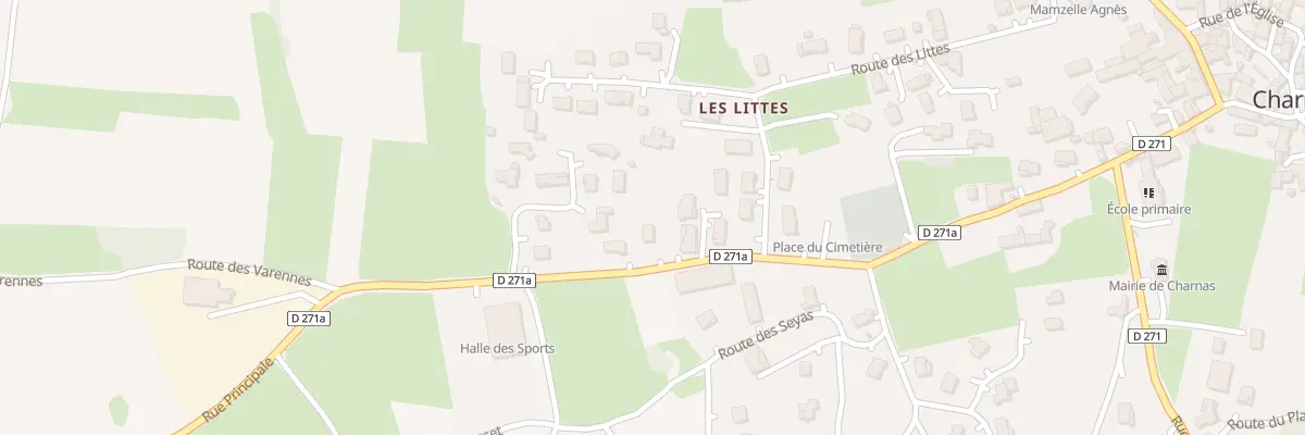 Plan du 583 Rue Principale à Charnas