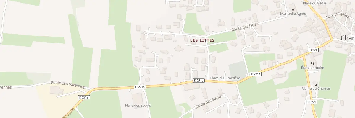 Plan du 583B Rue Principale à Charnas
