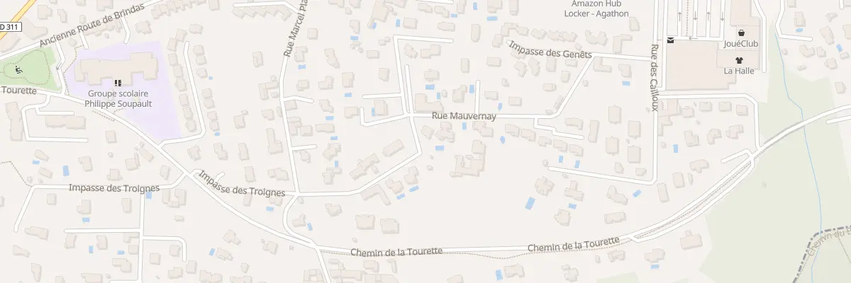 Plan du 9 Rue Mauvernay à Craponne
