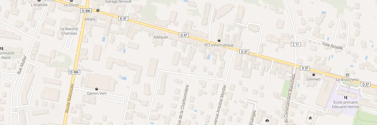 Plan du 21 Rue de la Charbonnière à Belleville-en-Beaujolais