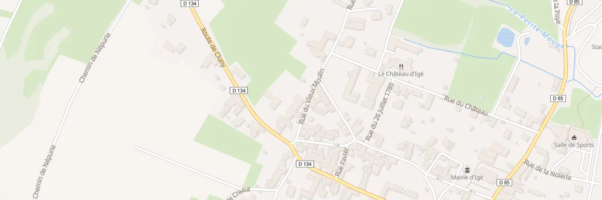 Plan du 45 Rue du Vieux Moulin à Igé