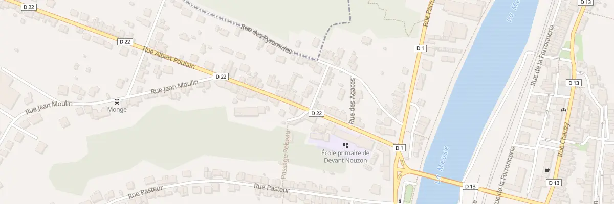 Plan du 32 Rue Albert Poulain à Nouzonville