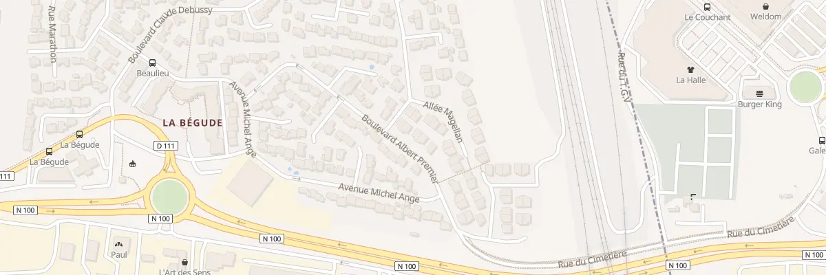 Plan du 25 Bd Albert 1er à Rochefort-du-Gard